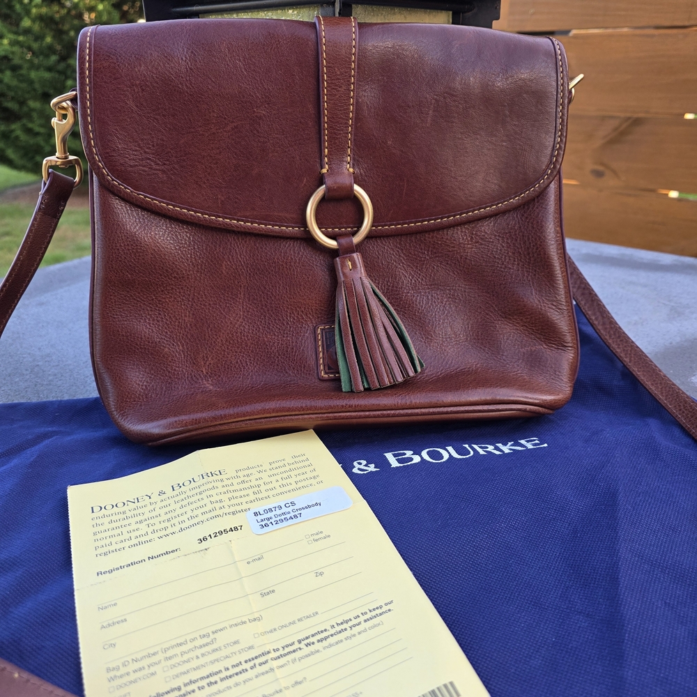 Dooney & Bourke Mahogany Leather Crossbody Bag